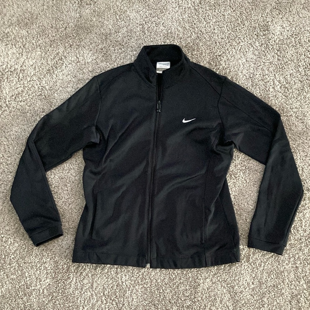 Nike Black Golf Zip-Up Track Jacket